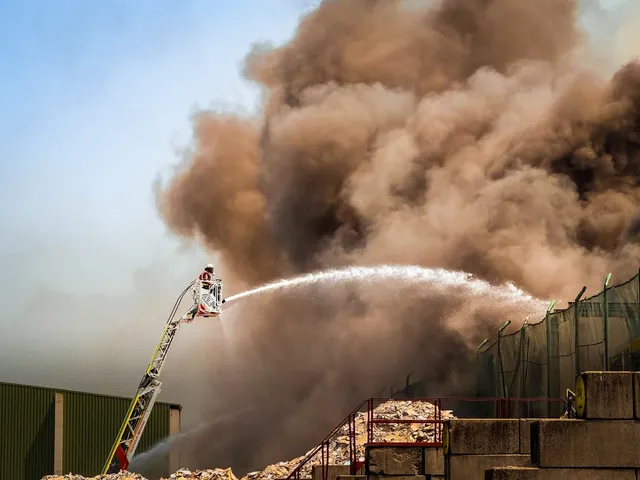 Großbrand bei Wurzer – Feuerwehr Erding über 11 Stunden im Dauereinsatz