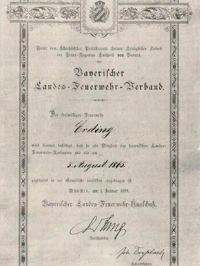 Erste Löschgeräte in Erding